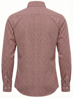 Men’s Micro Check Shirt – Red & Black Formal shirt