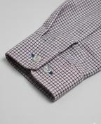 Men’s Micro Check Shirt – Red & Black Formal shirt